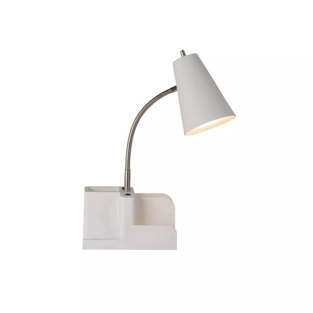 Organizer Task Lamp White - RoomEssentials